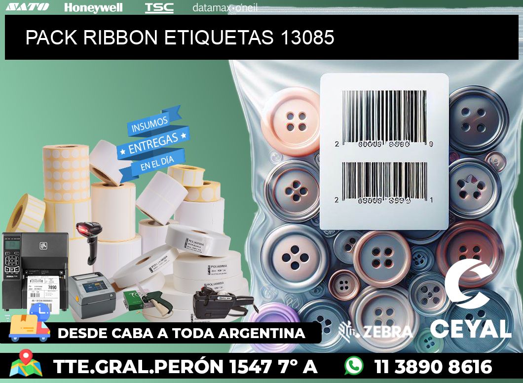 PACK RIBBON ETIQUETAS 13085