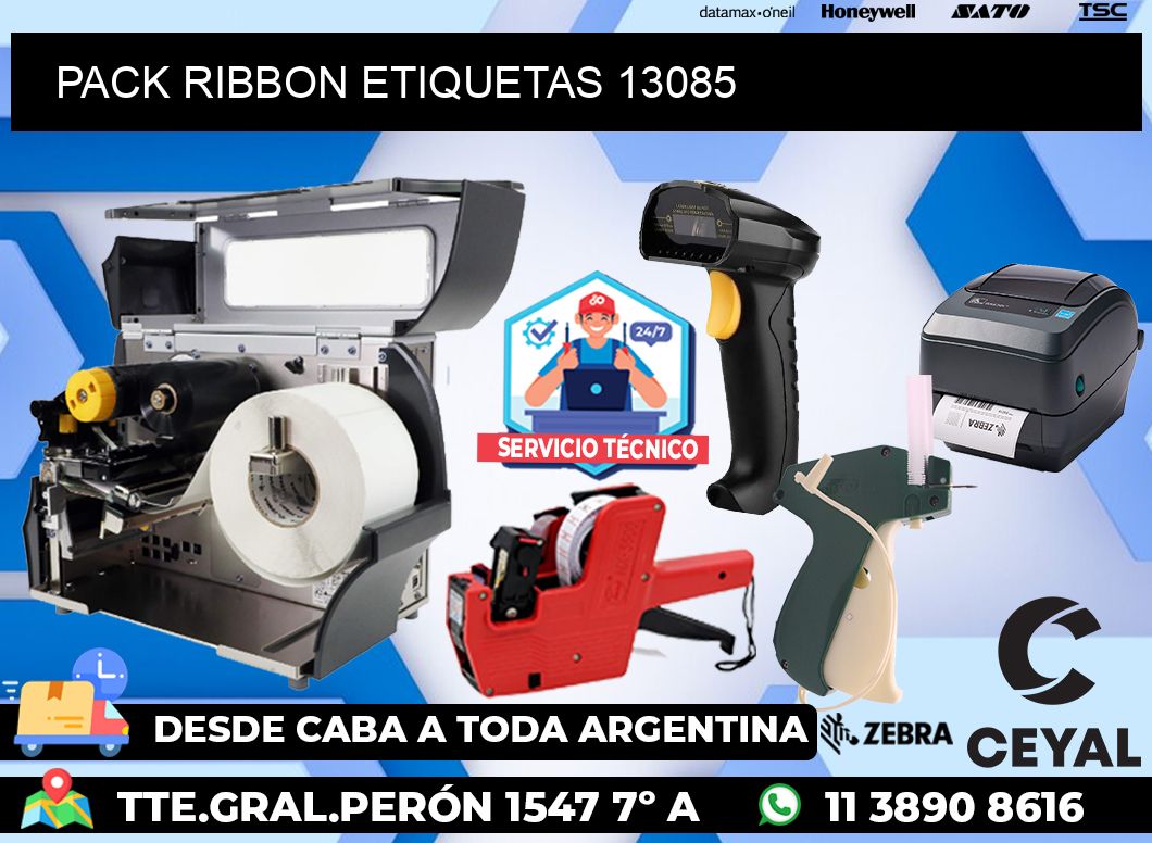 PACK RIBBON ETIQUETAS 13085