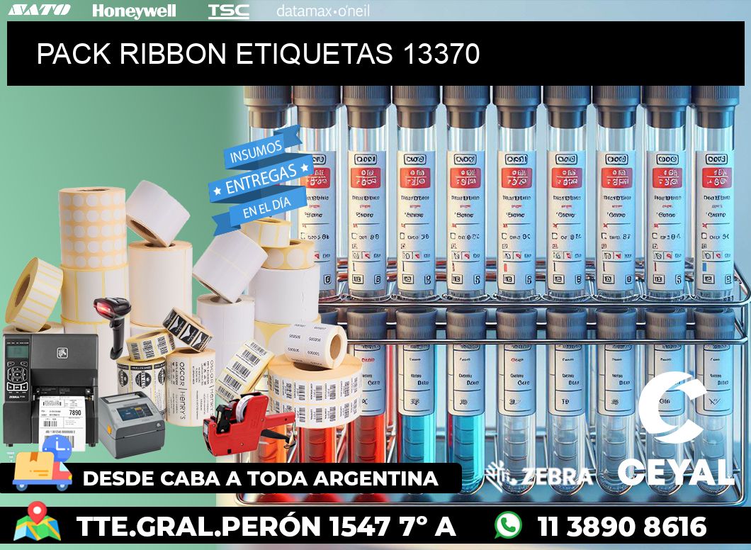 PACK RIBBON ETIQUETAS 13370