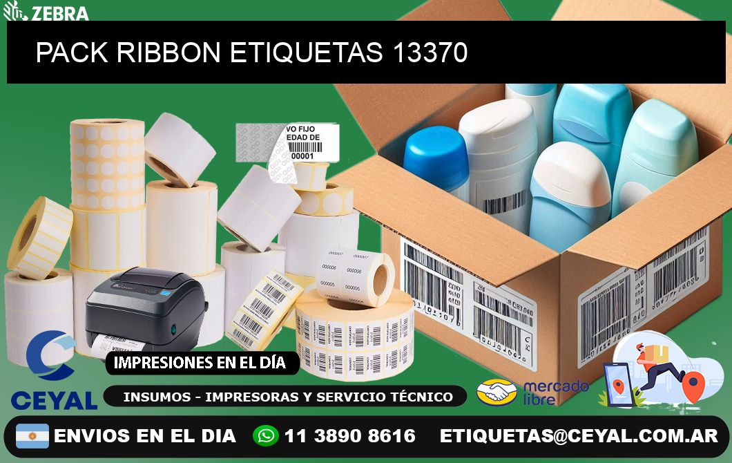 PACK RIBBON ETIQUETAS 13370