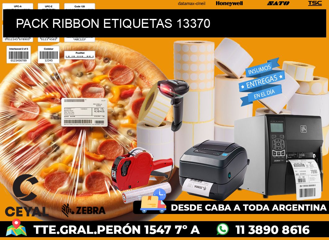 PACK RIBBON ETIQUETAS 13370