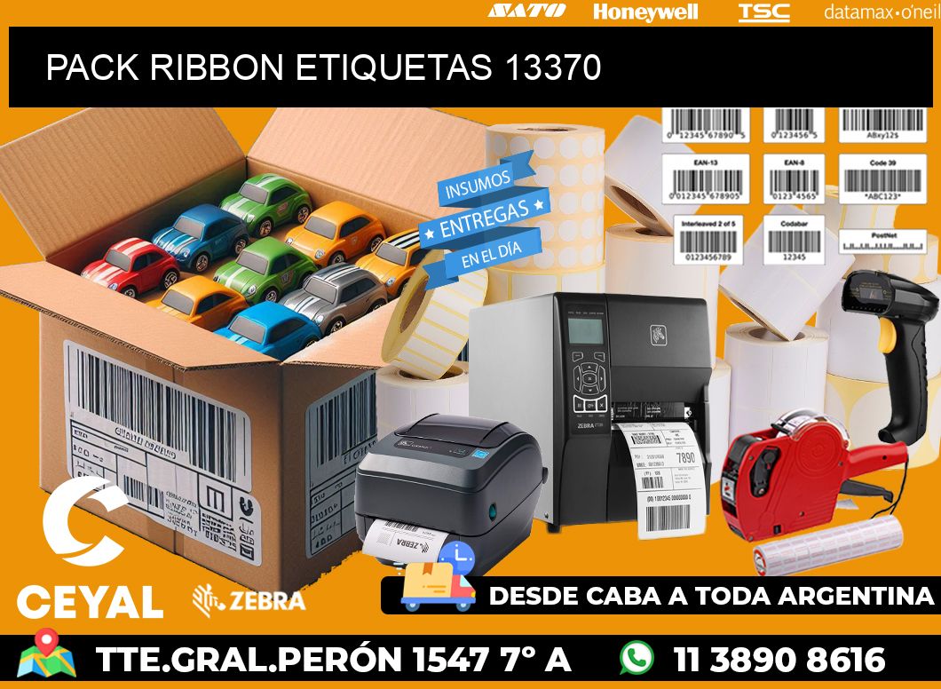 PACK RIBBON ETIQUETAS 13370