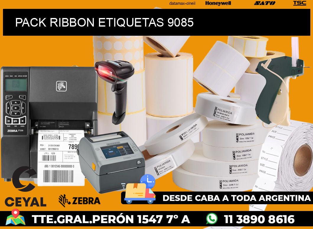 PACK RIBBON ETIQUETAS 9085