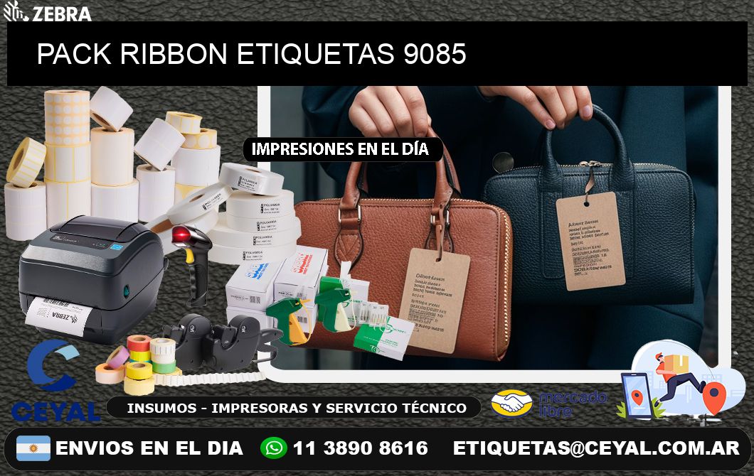 PACK RIBBON ETIQUETAS 9085