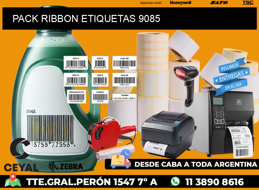 PACK RIBBON ETIQUETAS 9085