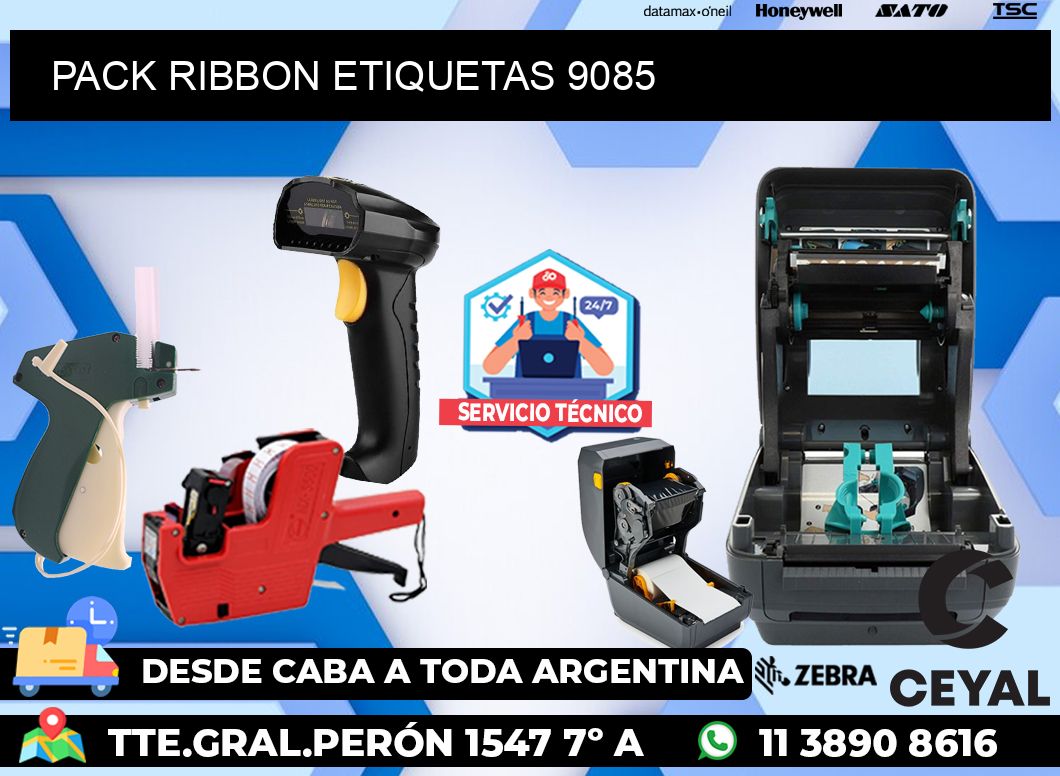 PACK RIBBON ETIQUETAS 9085