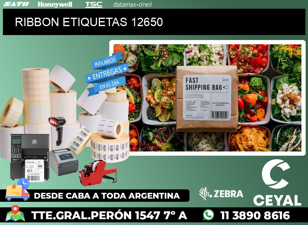 RIBBON ETIQUETAS 12650