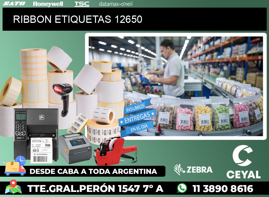 RIBBON ETIQUETAS 12650