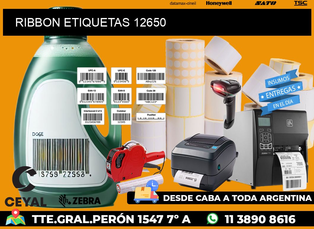 RIBBON ETIQUETAS 12650