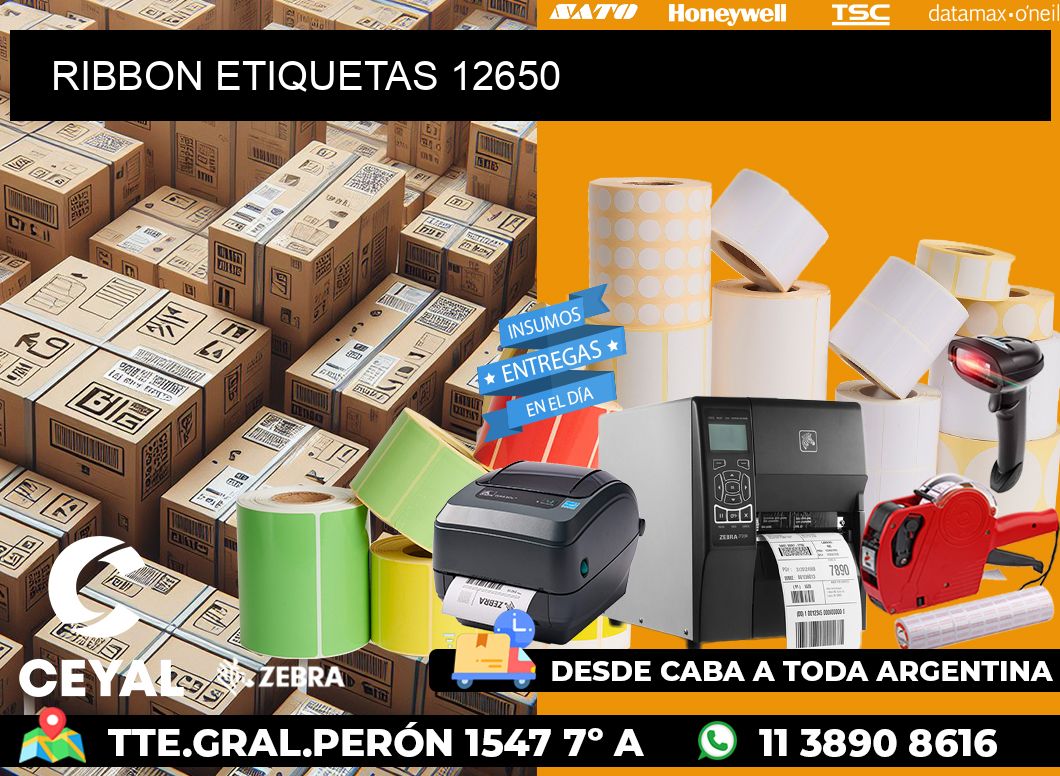 RIBBON ETIQUETAS 12650