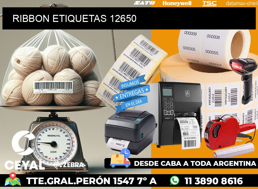 RIBBON ETIQUETAS 12650