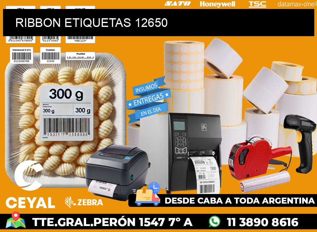 RIBBON ETIQUETAS 12650