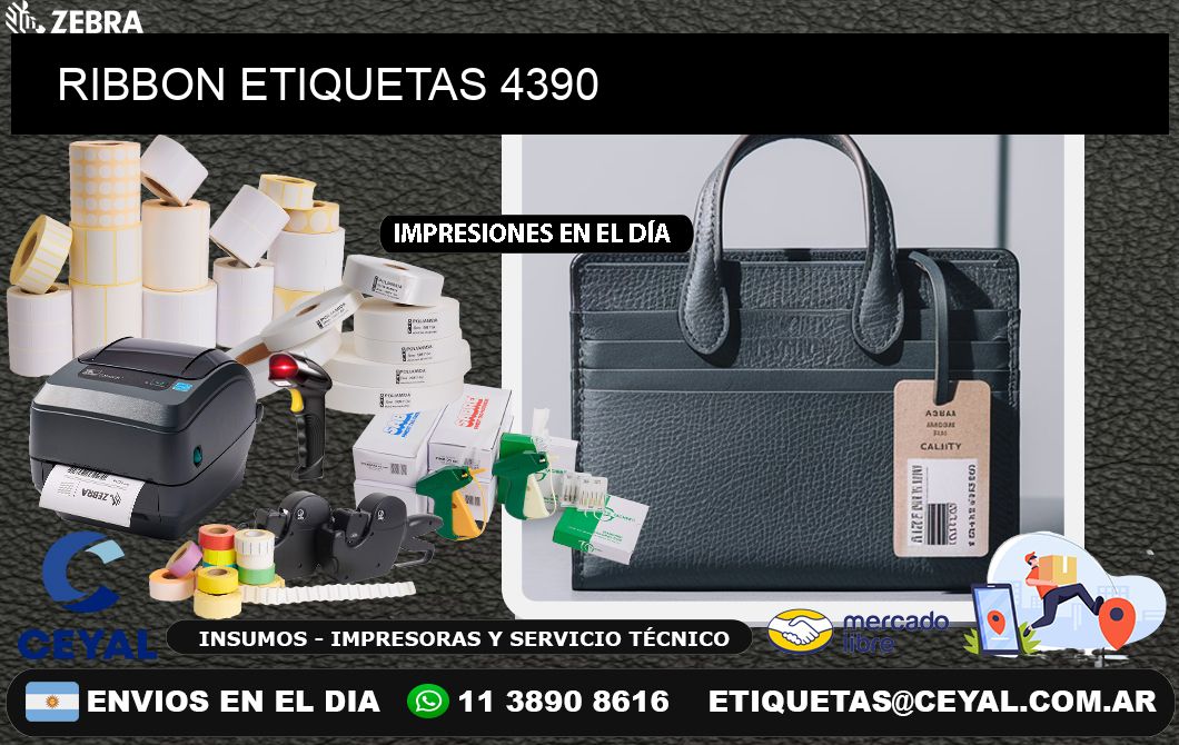 RIBBON ETIQUETAS 4390