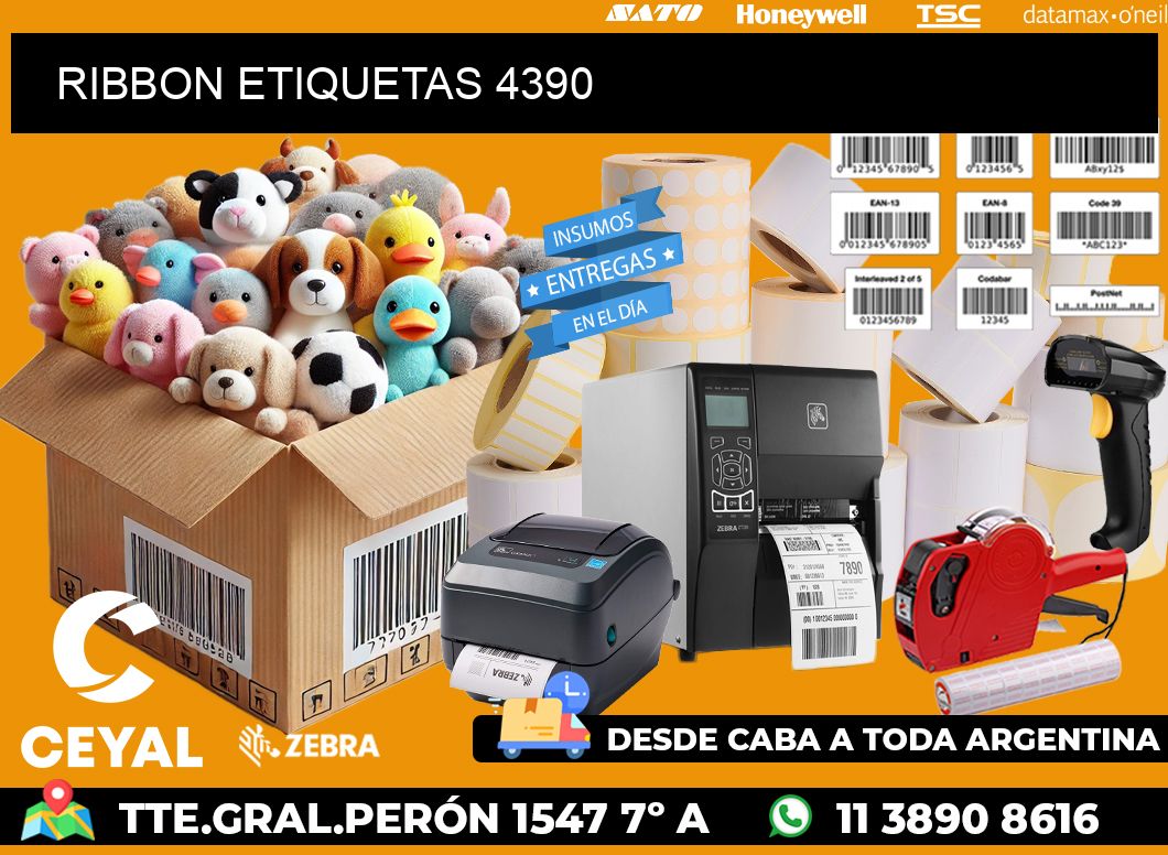 RIBBON ETIQUETAS 4390