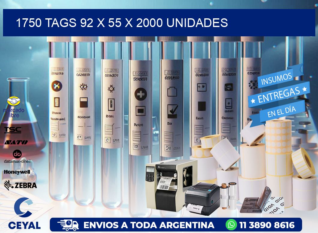 1750 TAGS 92 x 55 X 2000 UNIDADES