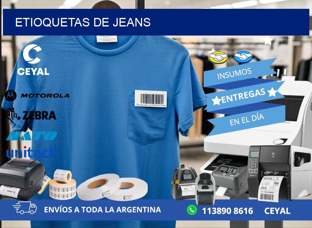 ETIOQUETAS DE JEANS