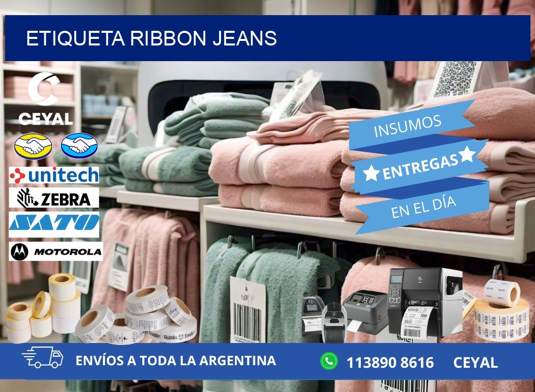 ETIQUETA RIBBON JEANS