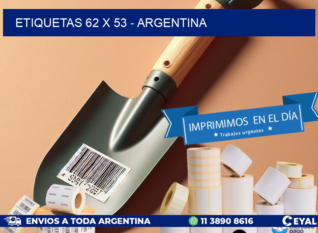 ETIQUETAS 62 x 53 - ARGENTINA