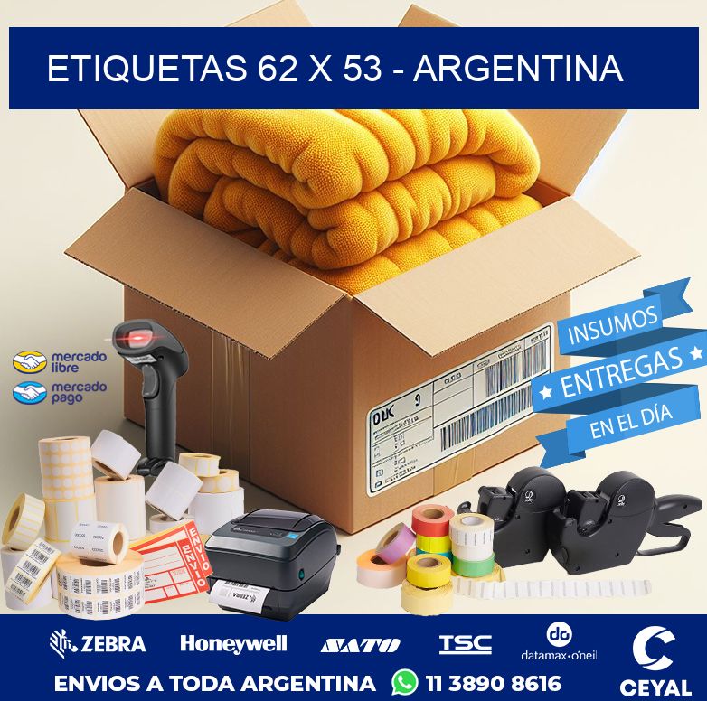 ETIQUETAS 62 x 53 - ARGENTINA