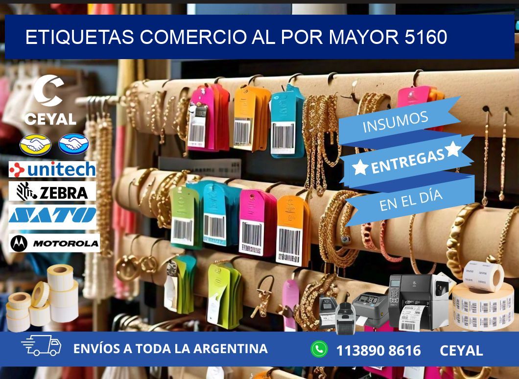 ETIQUETAS COMERCIO AL POR MAYOR 5160