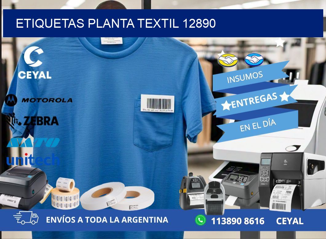 ETIQUETAS PLANTA TEXTIL 12890
