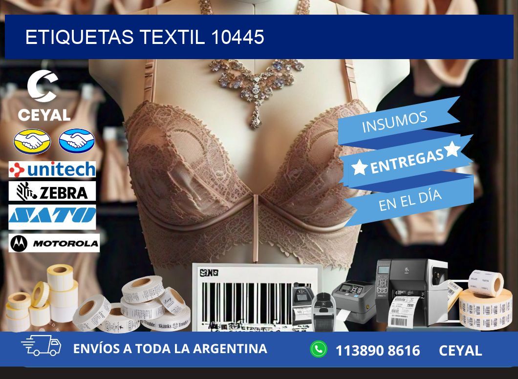 ETIQUETAS TEXTIL 10445