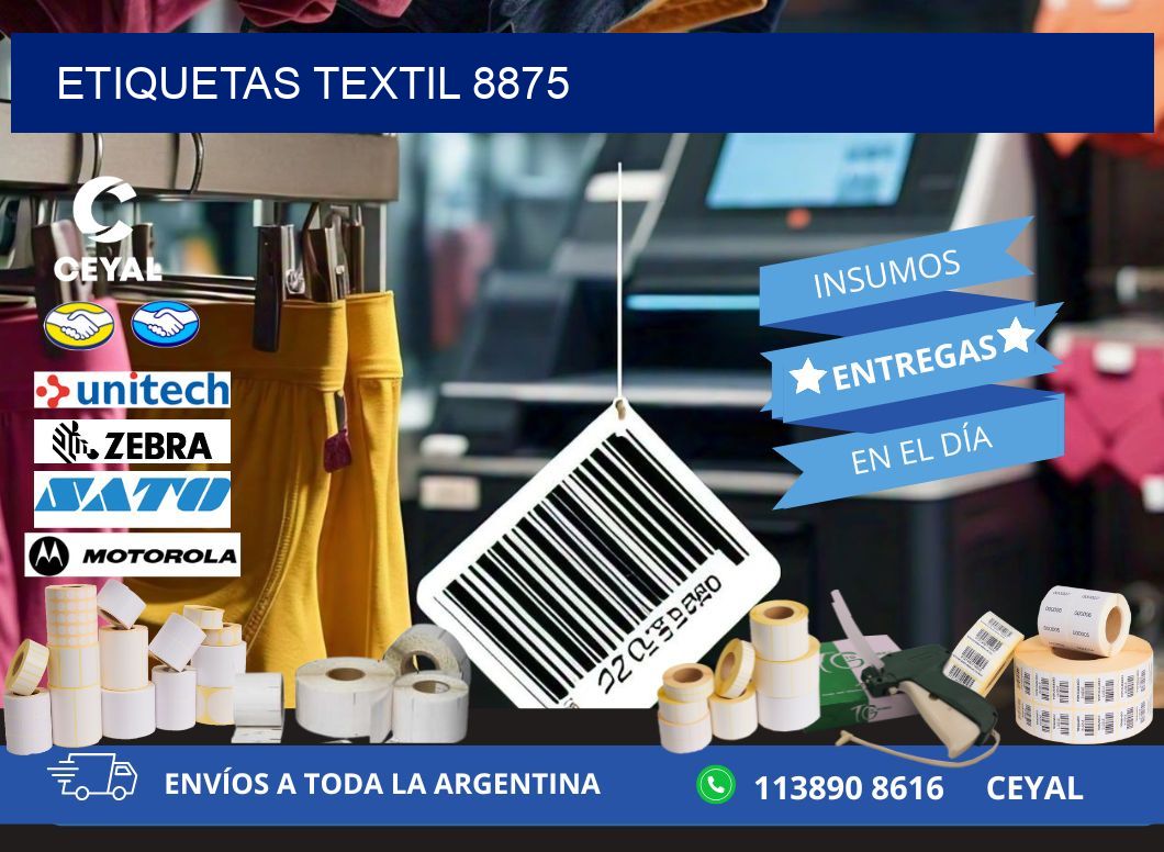 ETIQUETAS TEXTIL 8875