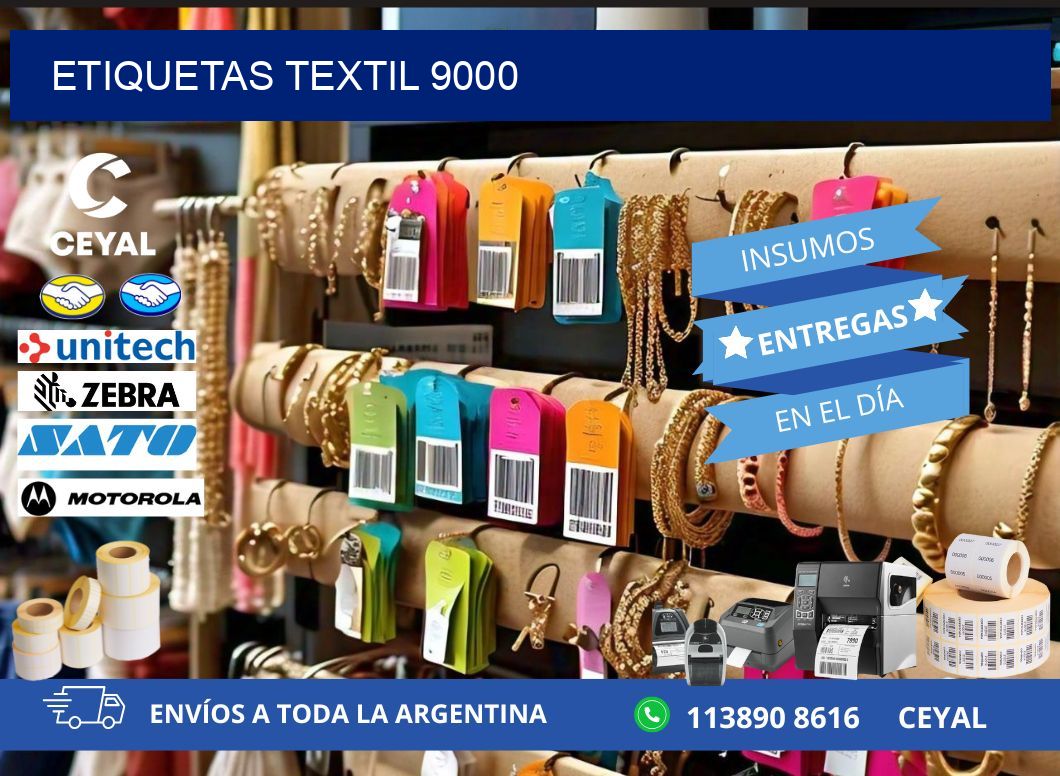 ETIQUETAS TEXTIL 9000