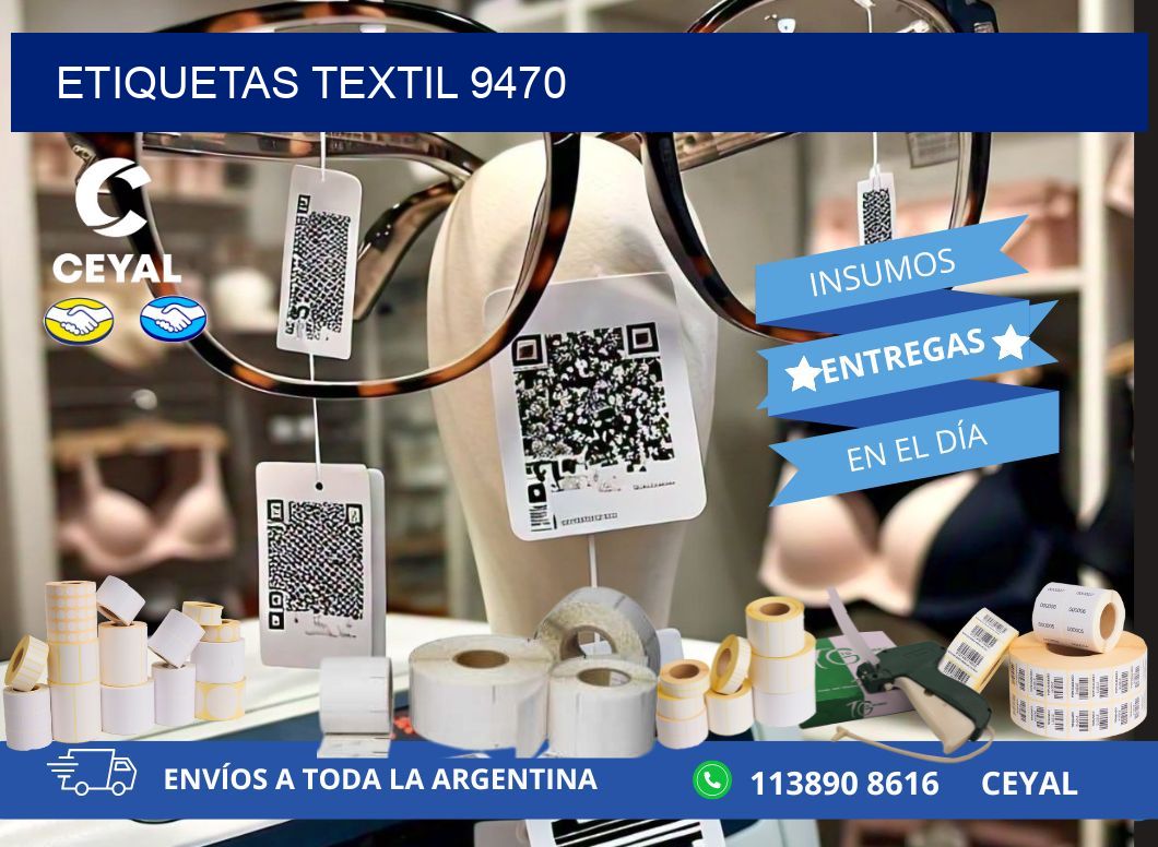 ETIQUETAS TEXTIL 9470