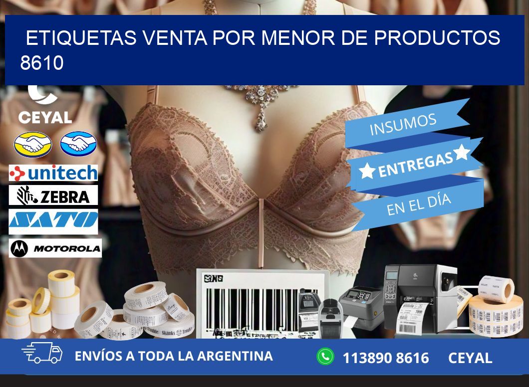 ETIQUETAS VENTA POR MENOR DE PRODUCTOS 8610