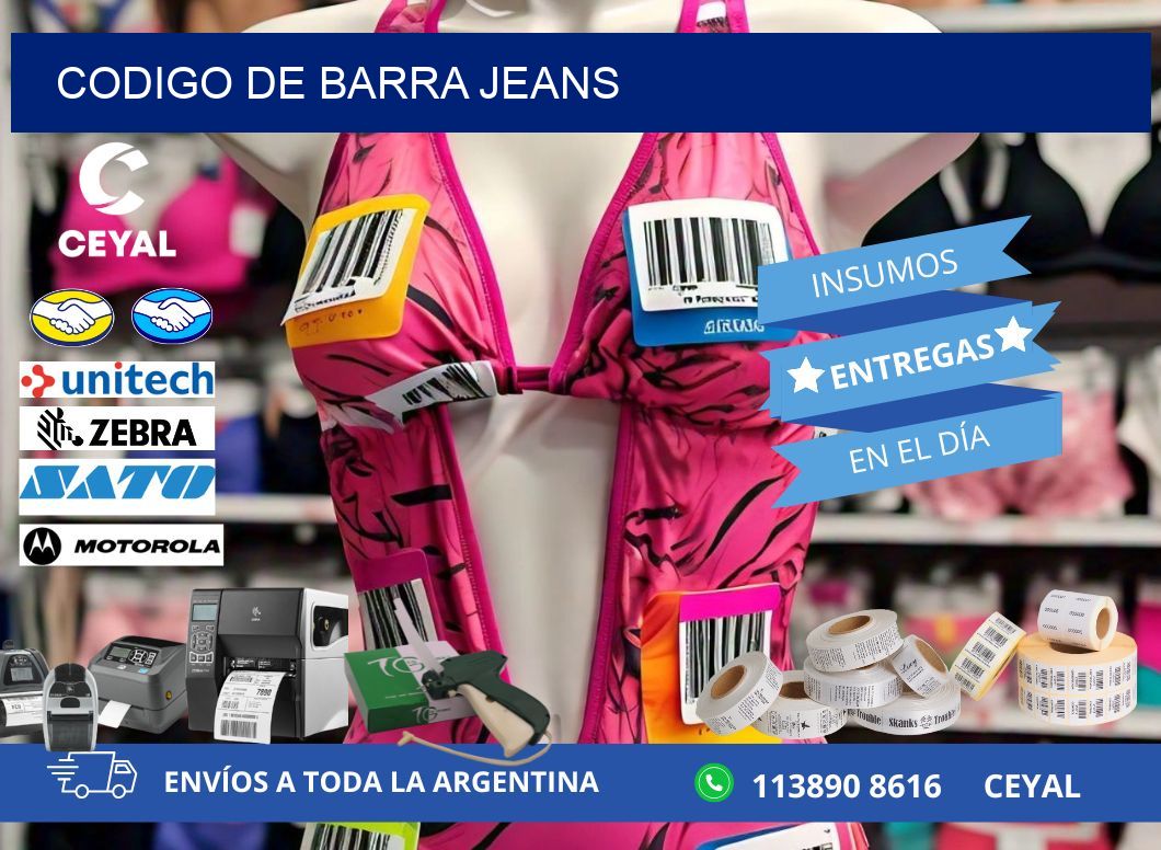 codigo de barra JEANS