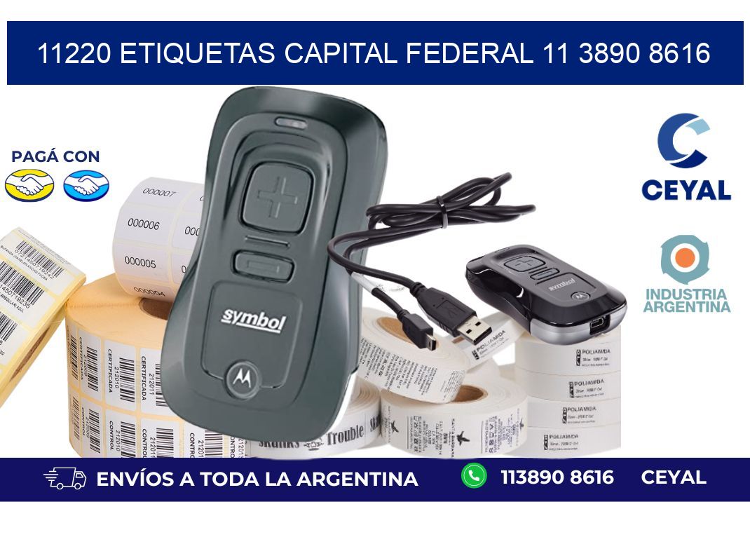 11220 ETIQUETAS CAPITAL FEDERAL 11 3890 8616