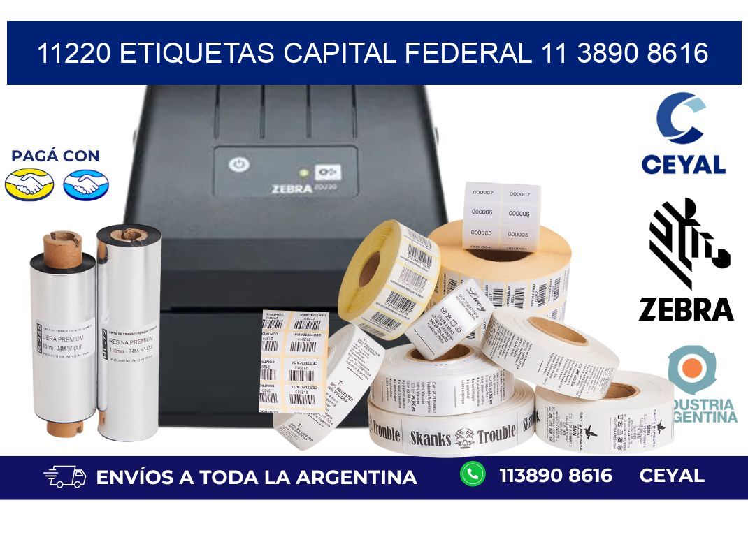 11220 ETIQUETAS CAPITAL FEDERAL 11 3890 8616