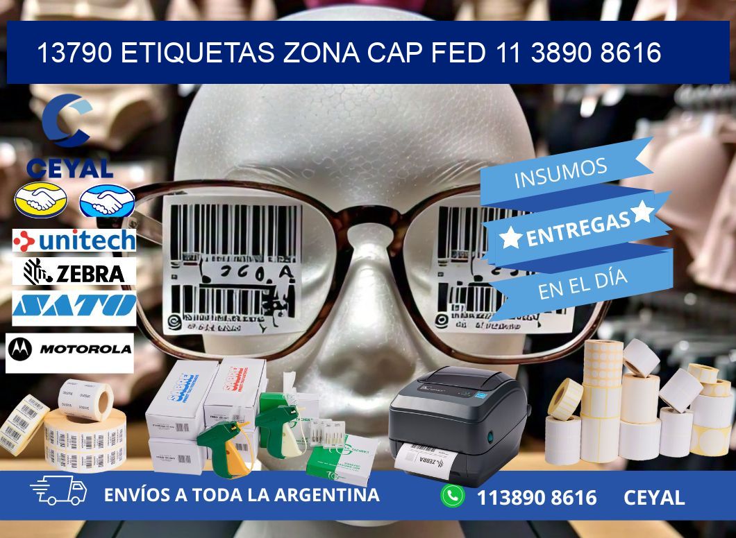 13790 ETIQUETAS ZONA CAP FED 11 3890 8616