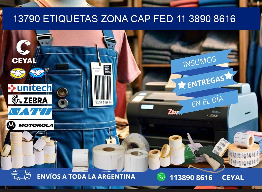 13790 ETIQUETAS ZONA CAP FED 11 3890 8616