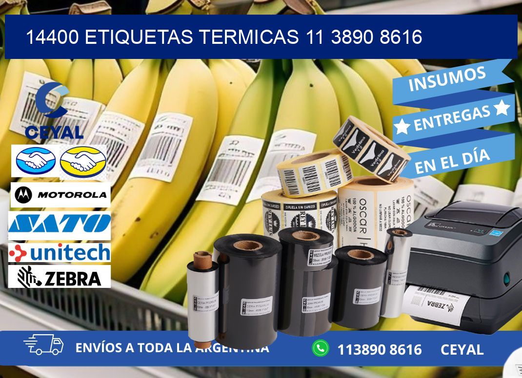 14400 ETIQUETAS TERMICAS 11 3890 8616