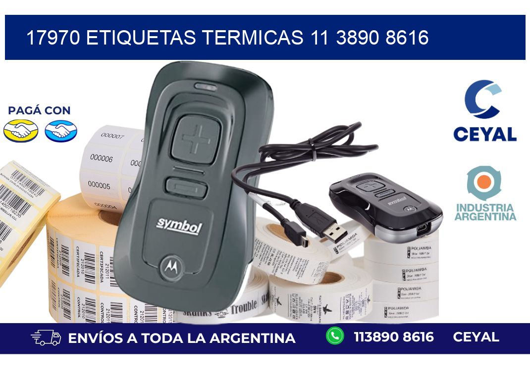 17970 ETIQUETAS TERMICAS 11 3890 8616