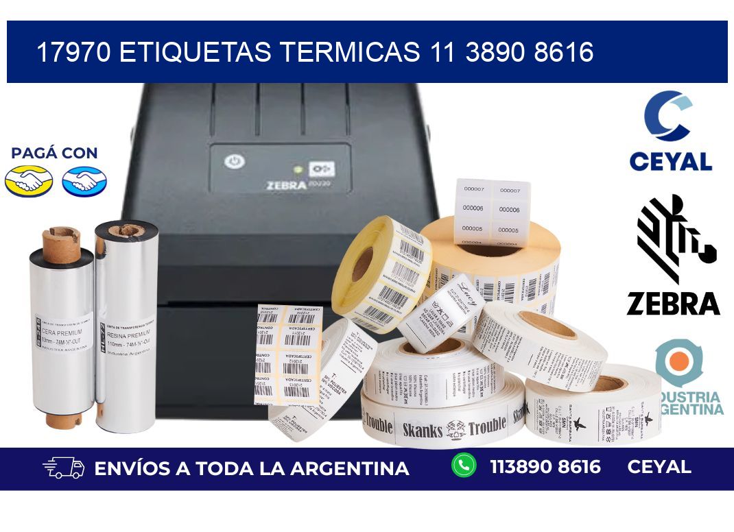 17970 ETIQUETAS TERMICAS 11 3890 8616