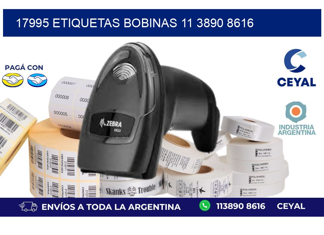 17995 ETIQUETAS BOBINAS 11 3890 8616