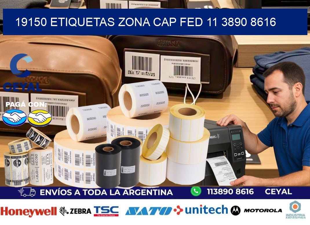 19150 ETIQUETAS ZONA CAP FED 11 3890 8616