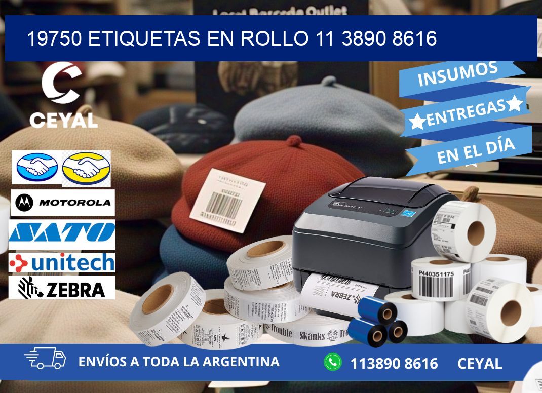 19750 ETIQUETAS EN ROLLO 11 3890 8616