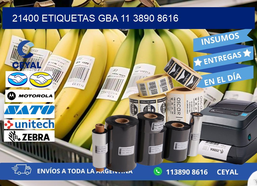 21400 ETIQUETAS GBA 11 3890 8616
