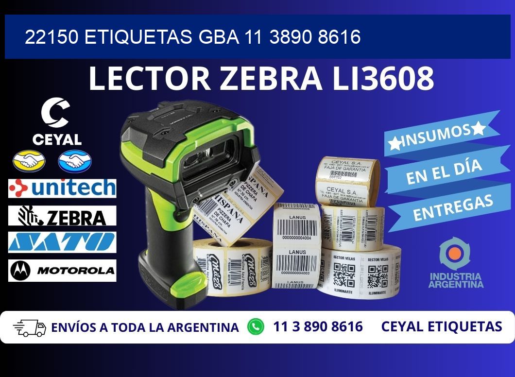 22150 ETIQUETAS GBA 11 3890 8616