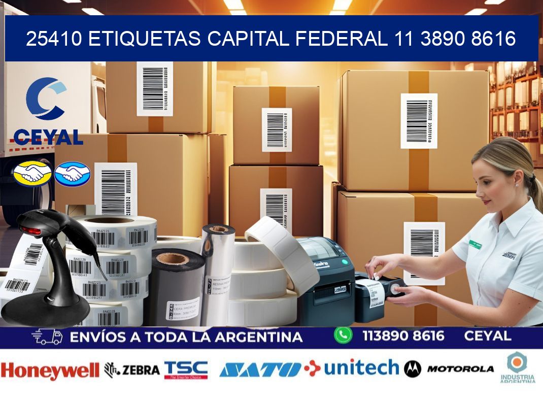 25410 ETIQUETAS CAPITAL FEDERAL 11 3890 8616