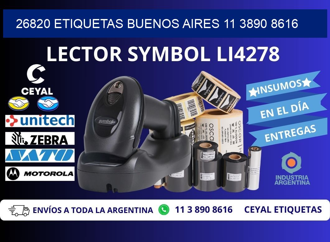26820 ETIQUETAS BUENOS AIRES 11 3890 8616