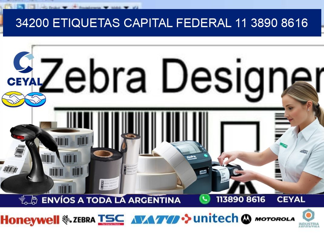 34200 ETIQUETAS CAPITAL FEDERAL 11 3890 8616