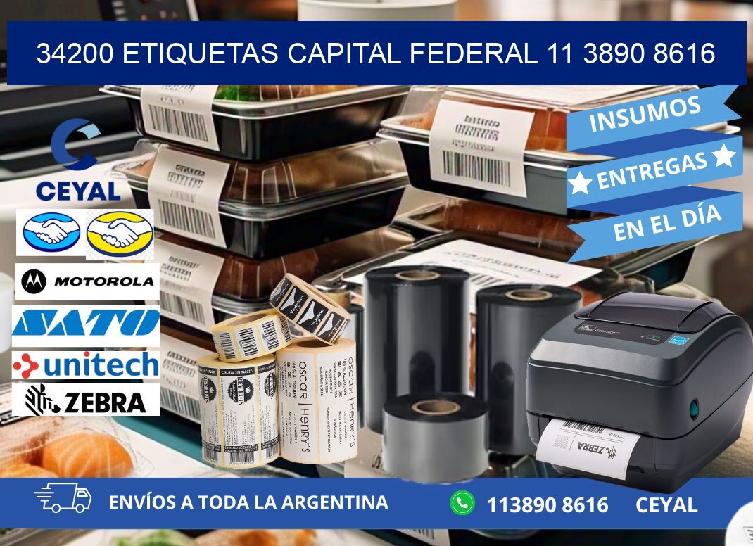 34200 ETIQUETAS CAPITAL FEDERAL 11 3890 8616