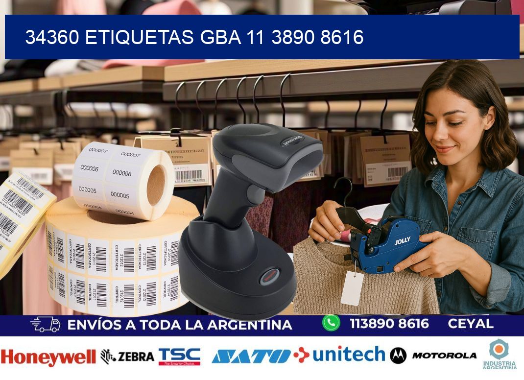 34360 ETIQUETAS GBA 11 3890 8616