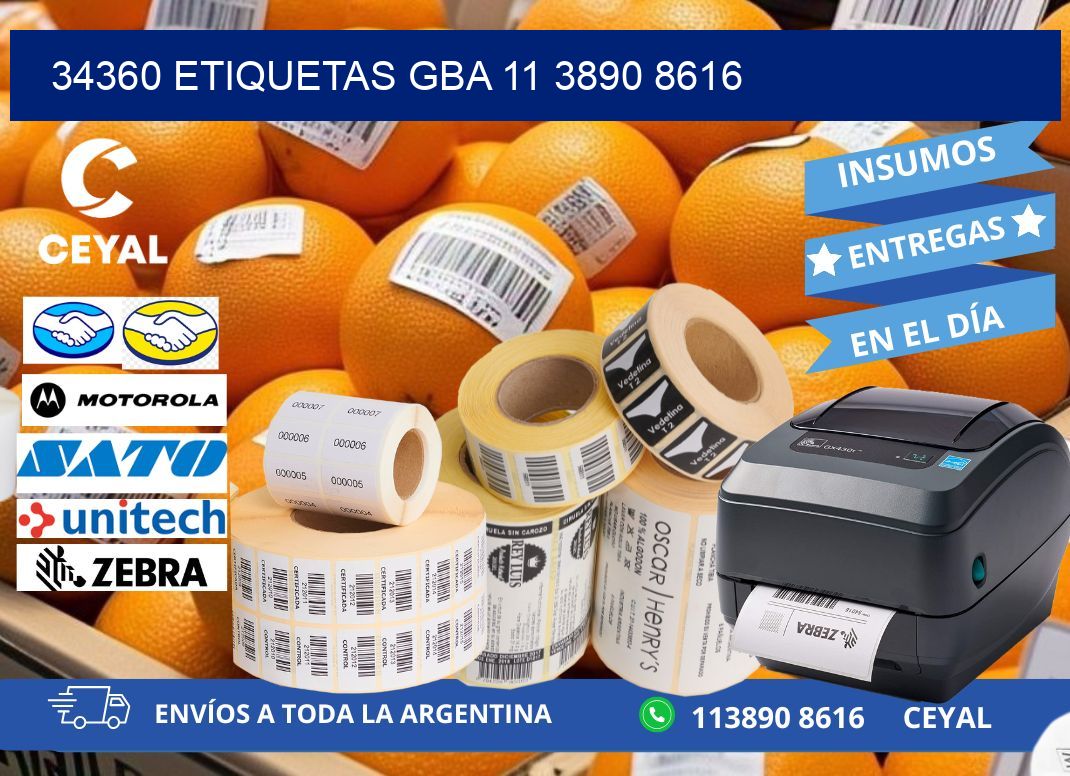 34360 ETIQUETAS GBA 11 3890 8616