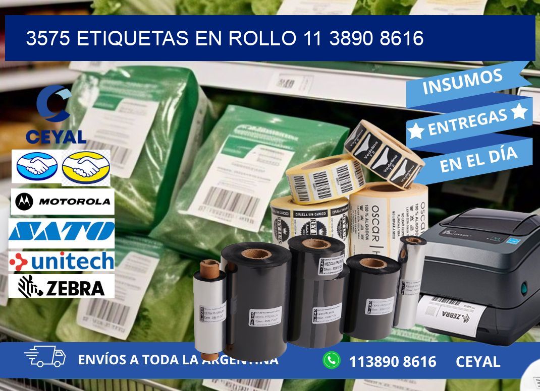3575 ETIQUETAS EN ROLLO 11 3890 8616